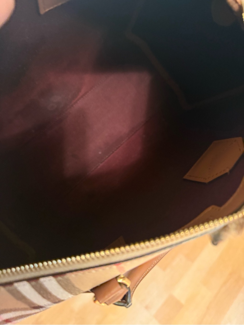 Burberry Medium Check Bowling Bag - Picture 9 of 9